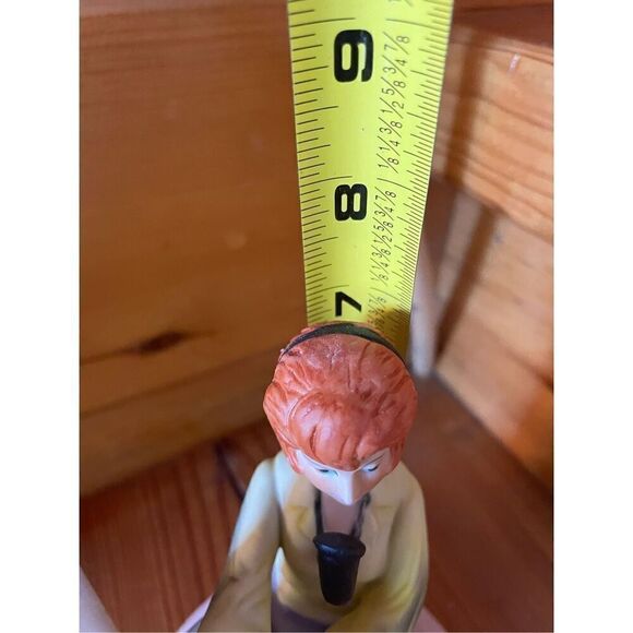 Vintage porcelain Female  Telephone Switchboard Operator Music box Motion - Picture 5 of 6